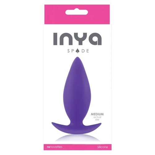 NS Novelties Inya Spades Medium - середня анальний пробка, 10x3.8 см, пурпурна