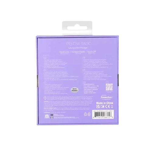 Роскошный вибратор Pillow Talk - Special Edition Flirty Purple с кристаллом Сваровски