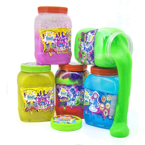 Лізун-антистрес Mr.Boo GLITTER з блискітками в банку 1000 г (80050)
