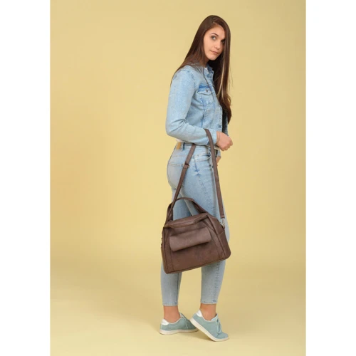 Жіноча спортивна сумка Sambag Vogue BQS світло-коричнева (90153061): Тип Спортивные сумки