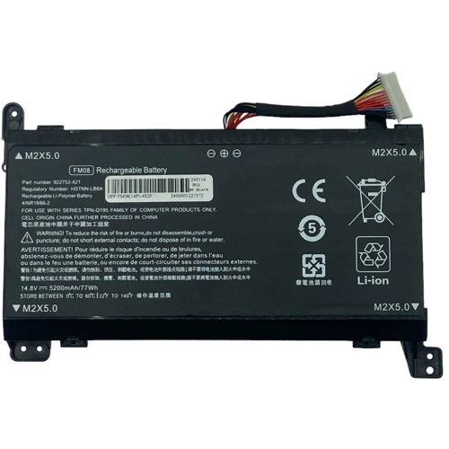 Батарея для ноутбука HP FM08 Omen 17-AN013TX 16Pin 14.8V Black 5200mAh OEM (92271)