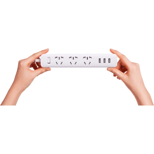 Удлинитель Mi Power Strip (3 розетки + 3 USB-Port) White (XMCXB01QM, NRB4049CN) фото 1