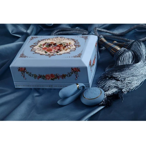 Вібратор ZALO FANFAN для пар блакитний