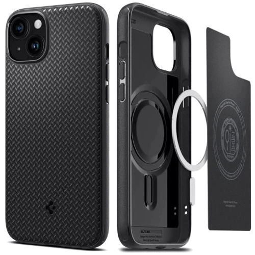 Чехол для iPhone Spigen Mag Armor MagFit Matte Black (ACS06815) for iPhone 15