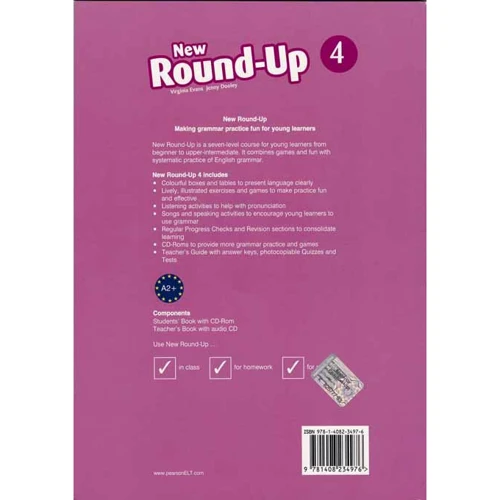 Round-Up NEW 4 SB + CD-Rom (учебник для учащихся и студентов с вложенным CD 4901990000): Производитель Pearson Education Limited