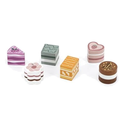 Набір продуктів Viga Toys PolarB Дерев'яні тістечка 6 шт (44055)