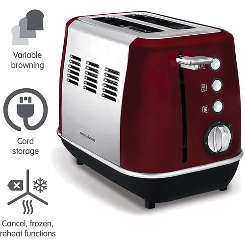 Тостер Morphy Richards 224408 Evoke Red фото 6