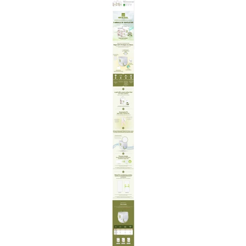Підгузки дитячі Nature Love Mere MAGIC SOFT FIT BAND, розмір NB / S: Тип Підгузки