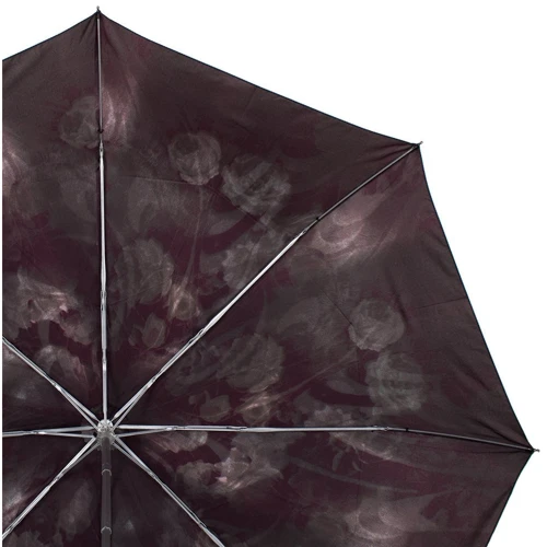 Зонт женский механический компактный Happy Rain бордовый (U42655-3): Фасон Складной (3 сложения)