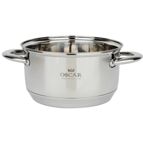 Кастрюля OSCAR Chef с крышкой 18 см 2.6 л (OSR-2000-18/n): Диаметр, см 18