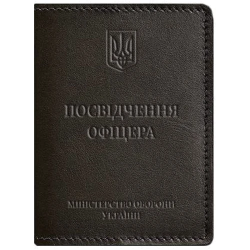 Обкладинка для посвідчення офіцера BlankNote 9.0 темно-коричнева (BN-OP-9-choko)