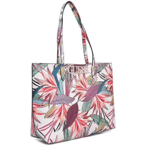 Женская сумка тоут Guess Uptown Chic разноцветная (HWPF7301230-PMM): Фактура Матовая, Зернистая