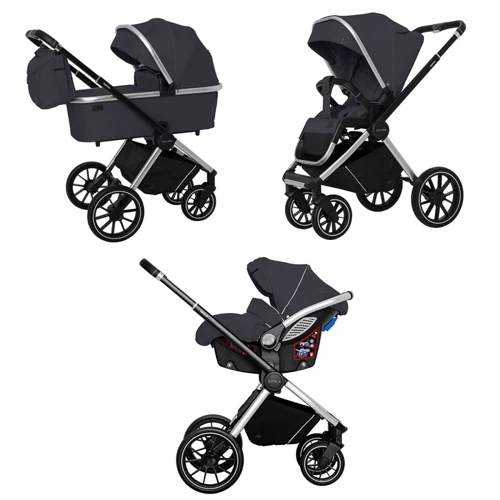 Универсальная коляска 3 в 1 Carrello Optima CRL-6504 Platinum Grey