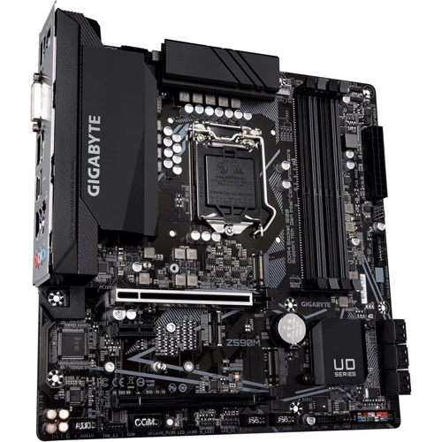 Gigabyte Z590M: Разъемы на плате SATA 3.0, M.2