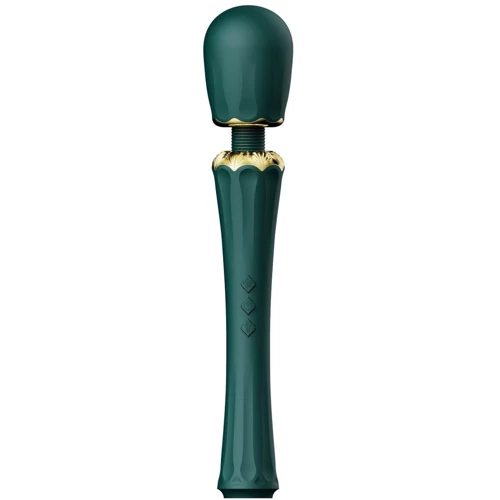 Вибромассажер с насадками Zalo - Kyro Wand Turquoise Green