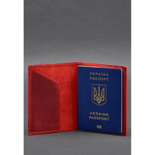 Обложка для паспорта BlankNote Crazy Horse коралл (BN-OP-UA-M-coral): Страна производитель Украина