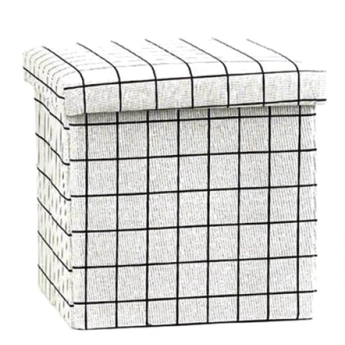 Корзина-пуфик для игрушек складная Mic Клетка (C61901): Производитель Mic