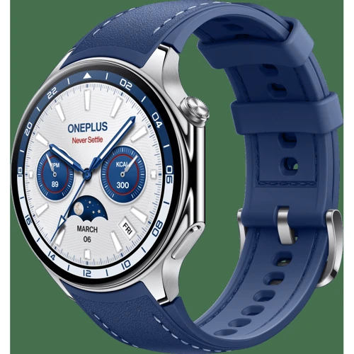 Смарт-часы OnePlus Watch 2 46mm Nordic Blue Edition: Дисплей 1.43'' AMOLED (466x466) / 326 PPI