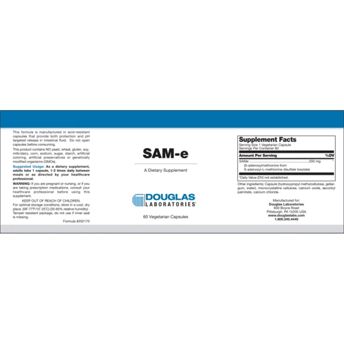 Douglas Laboratories SAM-e 60 Capsules (DOU-97758): Форма выпуска Капсулы