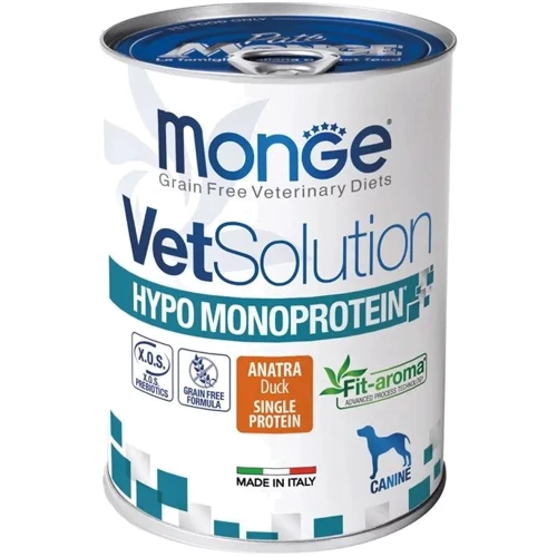 Вологий корм Monge VetSolution Wet Hypo canine для собак качка 0.4 кг (70082044)