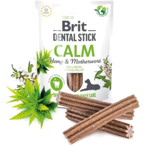 Лакомство для собак Brit Dental Stick Calm успокаивающее конопля и пустырник 251 г (8595602564385): Тип Стики