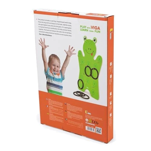 Ігровий набір Viga Toys Жабеня з кільцями (50661)