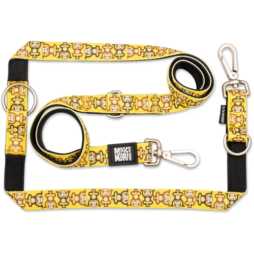 Поводок многофункциональный Max & Molly Urban Pets Multi-Function Leash - Monkey Maniac/L (4894512050372)