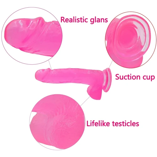 Фаллоимитатор LoveToy Jelly Studs Large Pink
