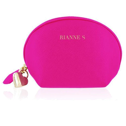Виброяйцо Rianne S: Pulsy Playball Deep Pink з вібруючим пультом Д / У, косметичка-чохол