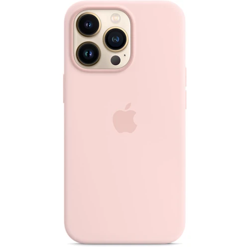 Чохол для iPhone Apple iPhone 13 Pro Silicone Case with MagSafe – Chalk Pink (MM2H3ZE/A): Матеріали Силикон