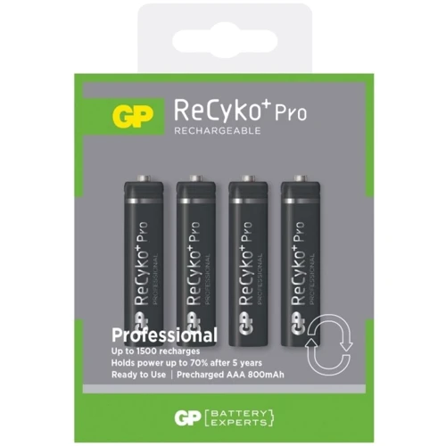 GP Batteries AAA 850mAh NiMh 4шт ReCyko+ Pro Professional (GP85AAAHCBE-2GBE4)