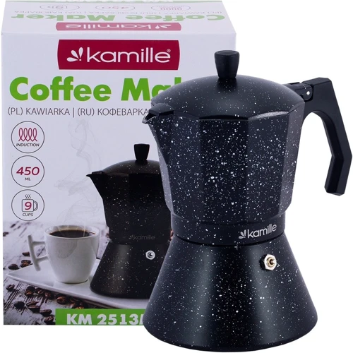Кофеварка гейзерная Kamille 9 чашек 450мл (KM-2513MR): Тип кофеварка гейзерная