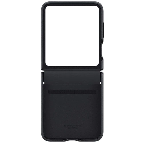 Чехол для телефонов Epik Leather Case Black for Samsung F731 Galaxy Flip 5: Материал искусственная кожа и TPU (термополиуретан)