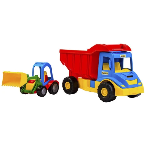 Машинка Грузовик с трактором Wader Multi truck (39219): Тип строительная техника