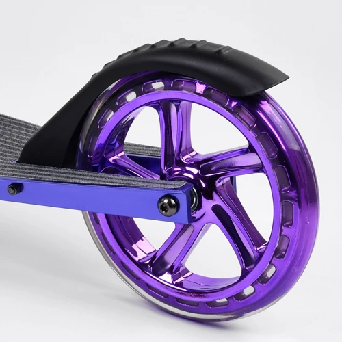 Самокат алюмінієвий Best Scooter колеса PU, 1 амортизатор передній, анодирувана фарбування Purple (99634): Максимальне допустиме навантаження, кг 100