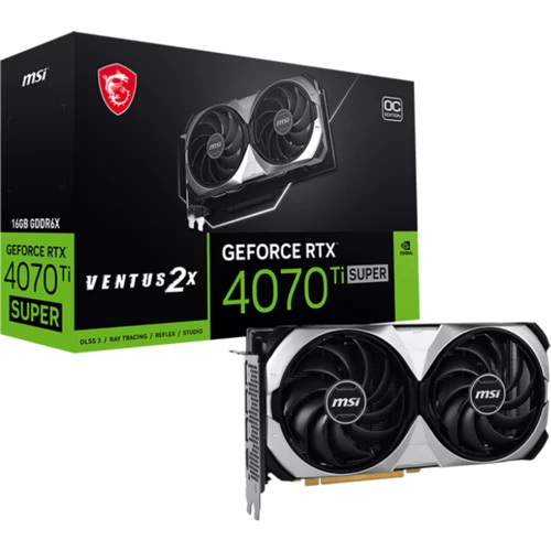 Видеокарта MSI GeForce RTX4070Ti SUPER 16Gb VENTUS 2X (RTX 4070 Ti SUPER 16G VENTUS 2X) UA: Назначение Геймерские