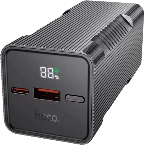 Зовнішній акумулятор Hoco Power Bank 10000mAh Q15 Flashlight 22.5W Black: Ємність батареї, мАг 10000