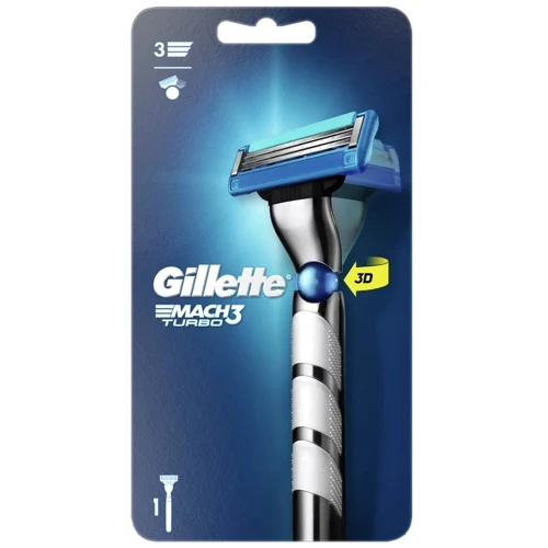 Gillette Mach3 Turbo Станок для бритья с 1 сменной касетой