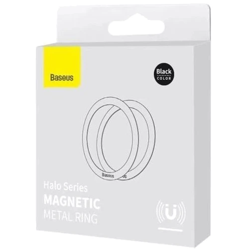 Держатель Пластина для MagSafe Baseus Halo Series Magnetic Metal Ring (2pcs) Black (PCCH000001) фото 8