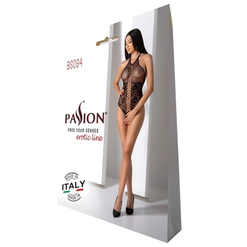 Бодистокинг с имитацией корсетной шнуровки Passion BS094 One Size, black
