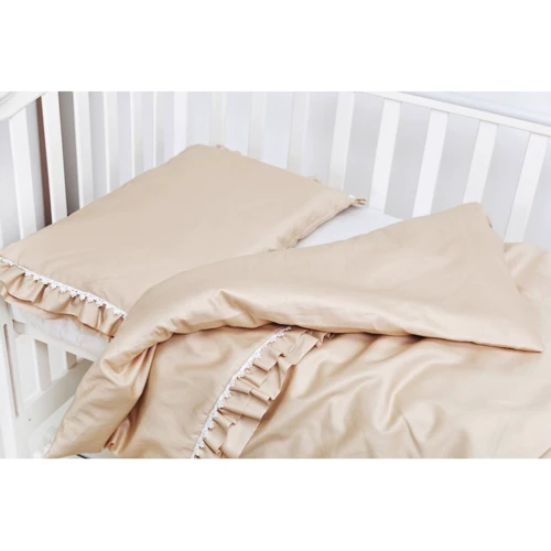 Комплект постільної білизни Twins Classiс сатин бежевий (3055-TC-02)