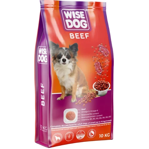 Сухой корм Wise Dog Говядина для собак малых пород 10 кг (4820111141562)