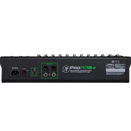Микшерный пульт MACKIE PROFX16V3: Эффекты 24 (Bright Room, Warm Lounge, Small Stage, Warm Theater, Warm Hall, Concert Hall, Cathedral, Small Plate, Large Plate, Chorus 1, Chorus 2, Delay + Reverb, Doubler, Echo, Delay 1, Delay 2, Delay 3, Pin