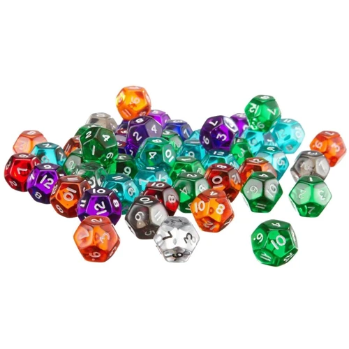 Кубики D12 (кольори в ас.): Виробник Україна