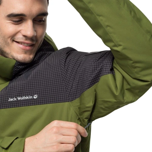 Куртка Jack Wolfskin Dna Icefall Jkt M 1114731-4158 46 зелена зимова з капюшоном: Підкладка На підкладці