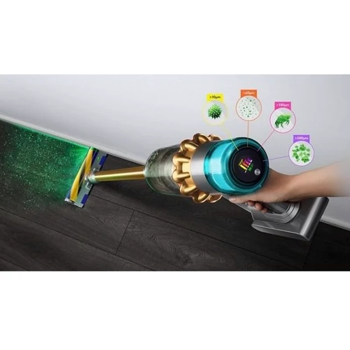 Пилосос Dyson V15 Detect Animal Gold/Iron: Ємність пилозбірника 0.77 л