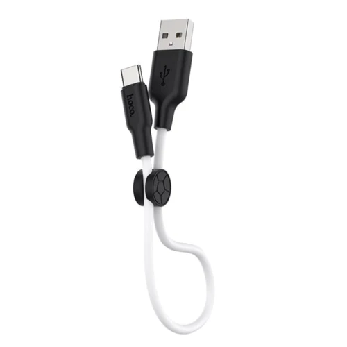 Кабель Hoco USB Cable to USB-C X21 3A 0.25m Black/White