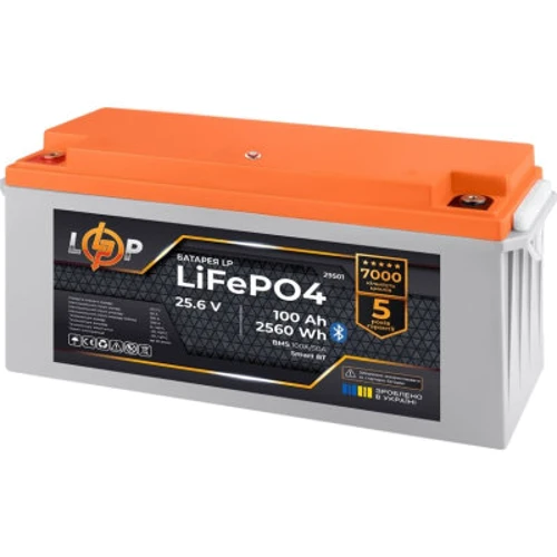 LogicPower 25.6V - 100Ah (2560Wh) Smart BT (29501): Тип Аккумулятор