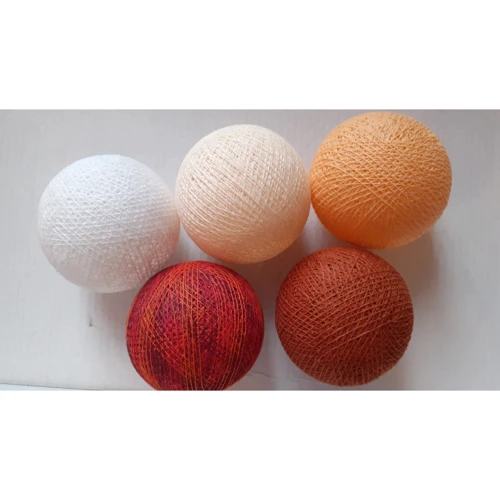 Гирлянда Cotton ball lights на 20 шаров 3,8м, Orange: Количество ламп 20