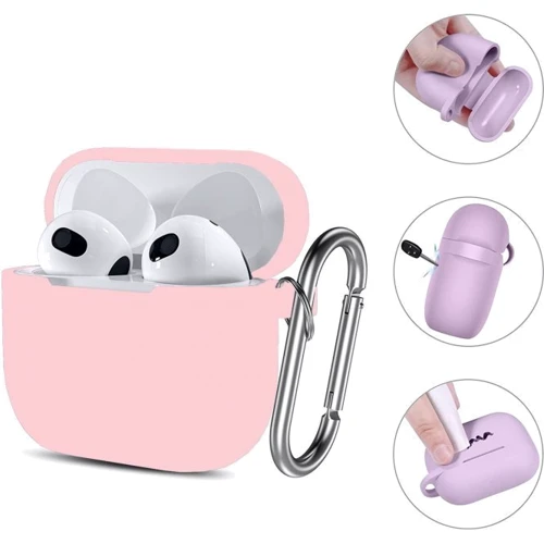 Чехол BeCover Silicon Case Pink (707185) for Apple AirPods 3 фото 2